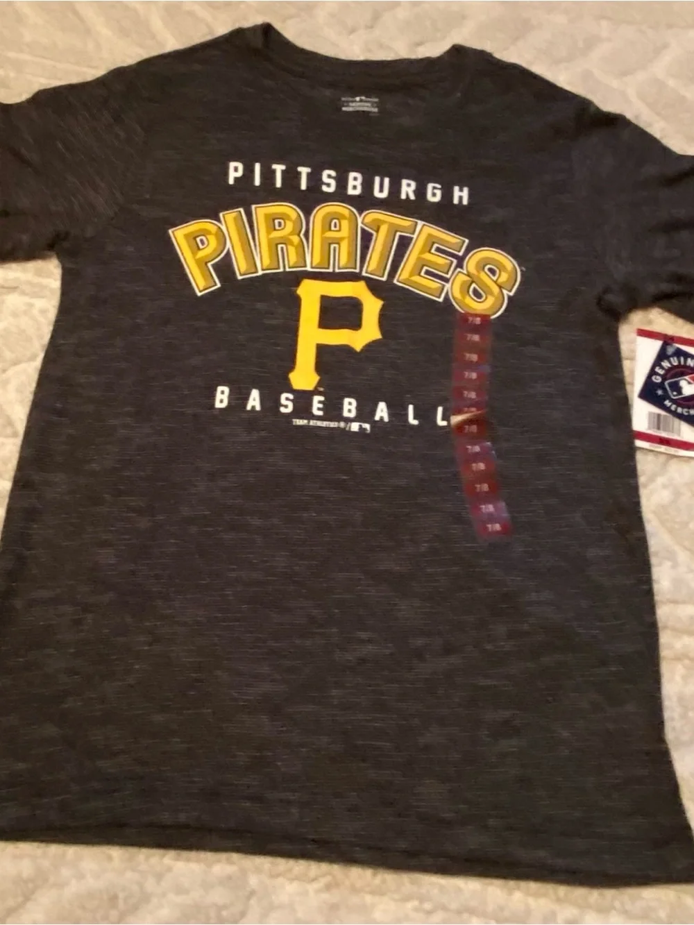 Pittsburgh Pirates shirt boys medium Team Athletics NWT